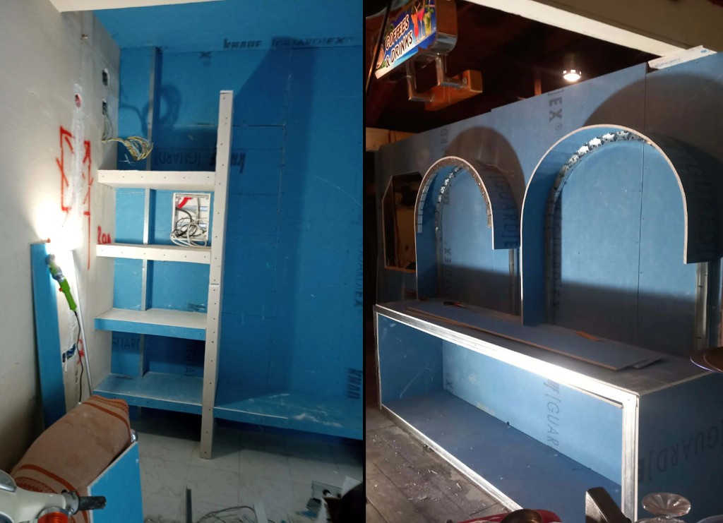 Ανακαίνιση εσωτερικού – Aquapanel και καμάρες, Ζάκυνθος