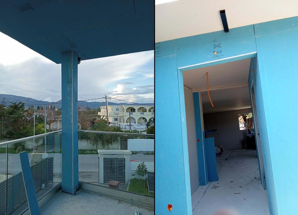 Ανακαίνιση – εξωτερικός και εσωτερικός χώρος με γυψοσανίδες, Ζάκυνθος