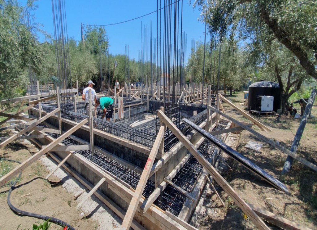 Επισκευές – θεμέλια και κολόνες με οπλισμούς και ξυλοτύπους, Ζάκυνθος