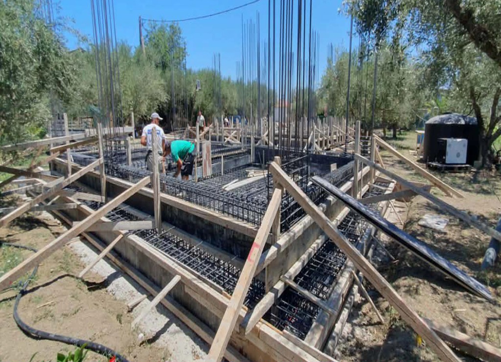 Επισκευές – θεμέλιο καφκές οπλισμός, Ζάκυνθος