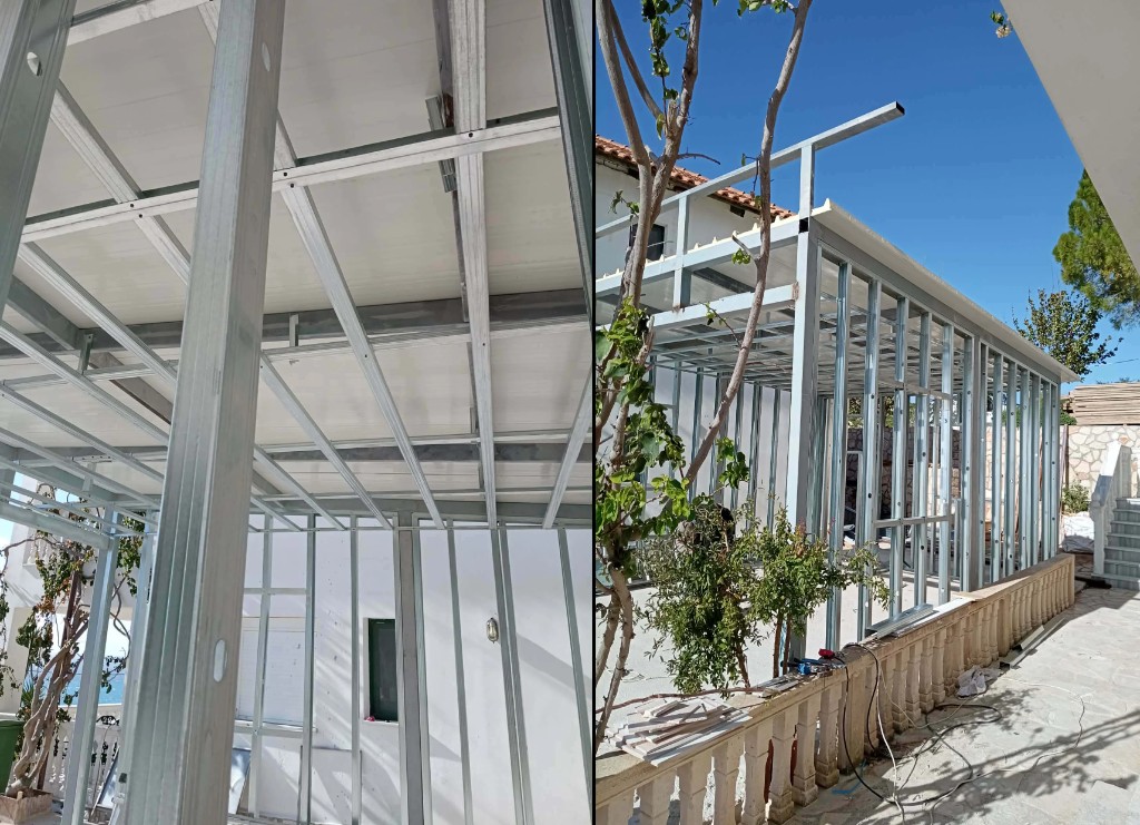 Πέργκολα – συγκόλληση και εργασίες στο εργοτάξιο – Ζάκυνθος