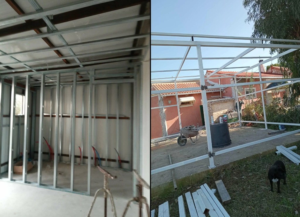 Μεταλλικοί τοίχοι, μόνωση, όροφος και ηλεκτρολογικά – Ζάκυνθος